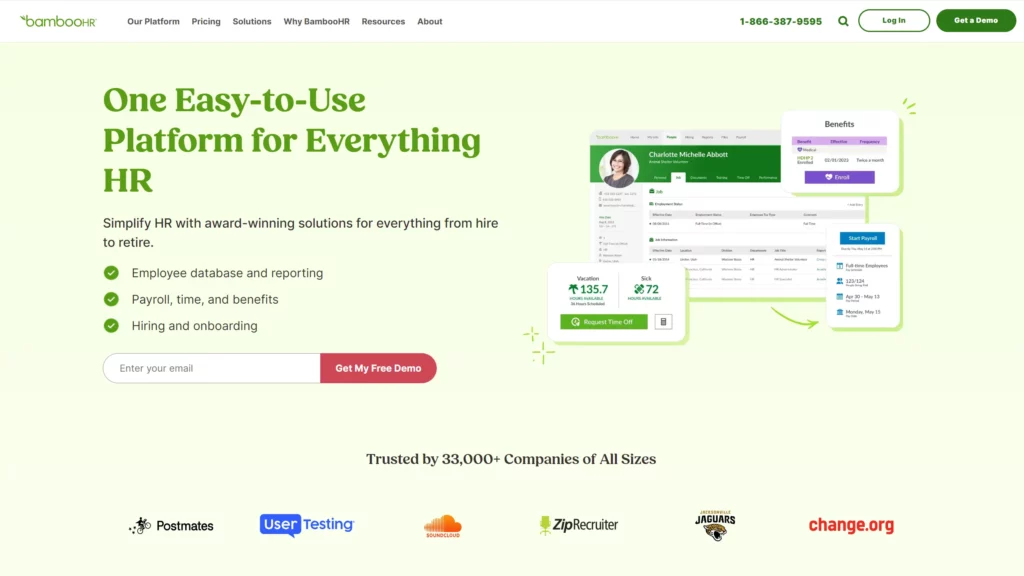 BambooHR is one of the best applicant tracking systems