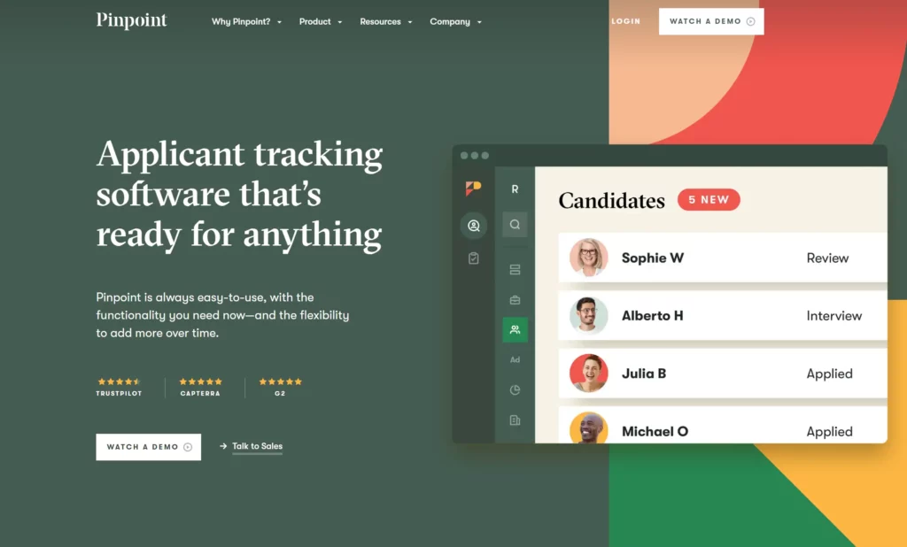 Pinpoint is one of the best applicant tracking systems