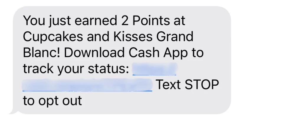 Marketing SMS with link