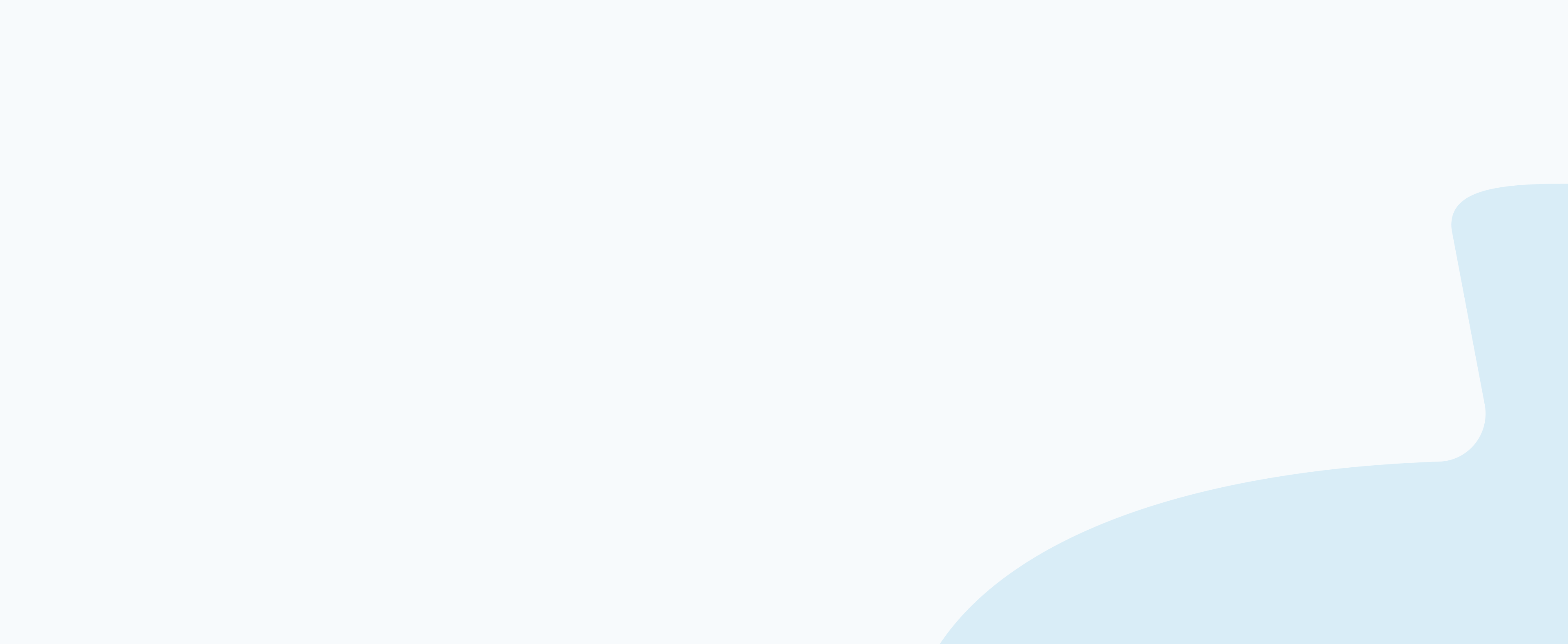 a light blue background with the top part of a darker blue acorn at the bottom right