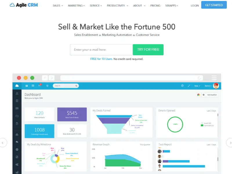 agile crm free version