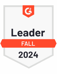 G2 CRM leader badge for Fall 2024