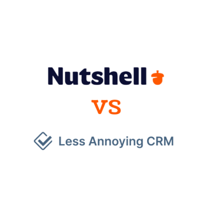 ein Logo für Nutshell vs. Less Annoying CRM