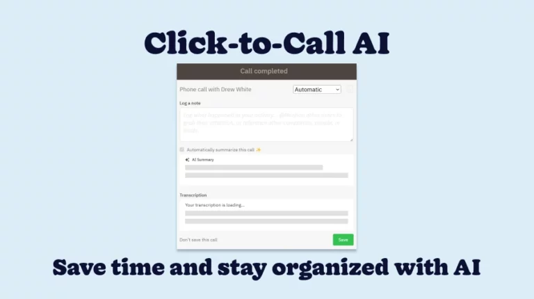 Click to call AI