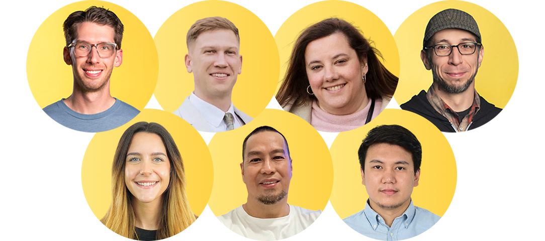 Headshots of Nutshell's customer support specialists.