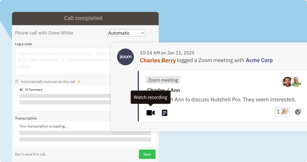 AI Zoom Transcriptions
