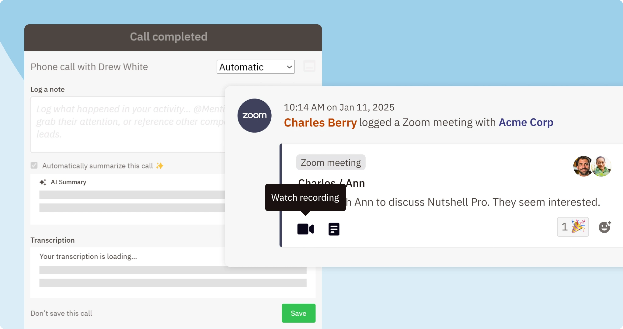 AI Zoom Transcriptions