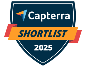 Capterra 2025 Shortlist badge