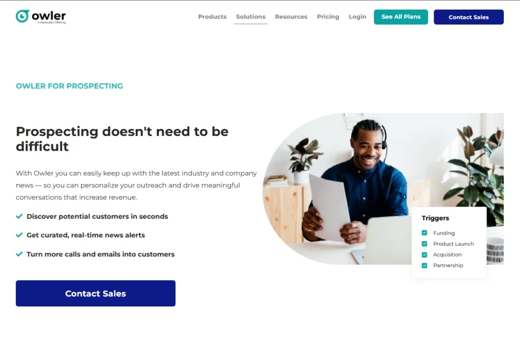 owler b2b sales prospecting tools