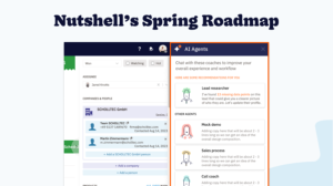 Nutshell spring roadmap showing AI agents