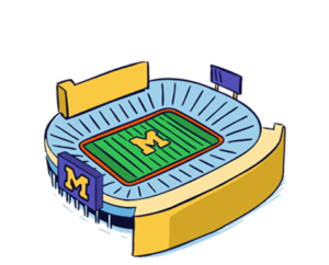 Michigan Stadium illustration
