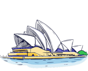 Sydney Opera House illustration