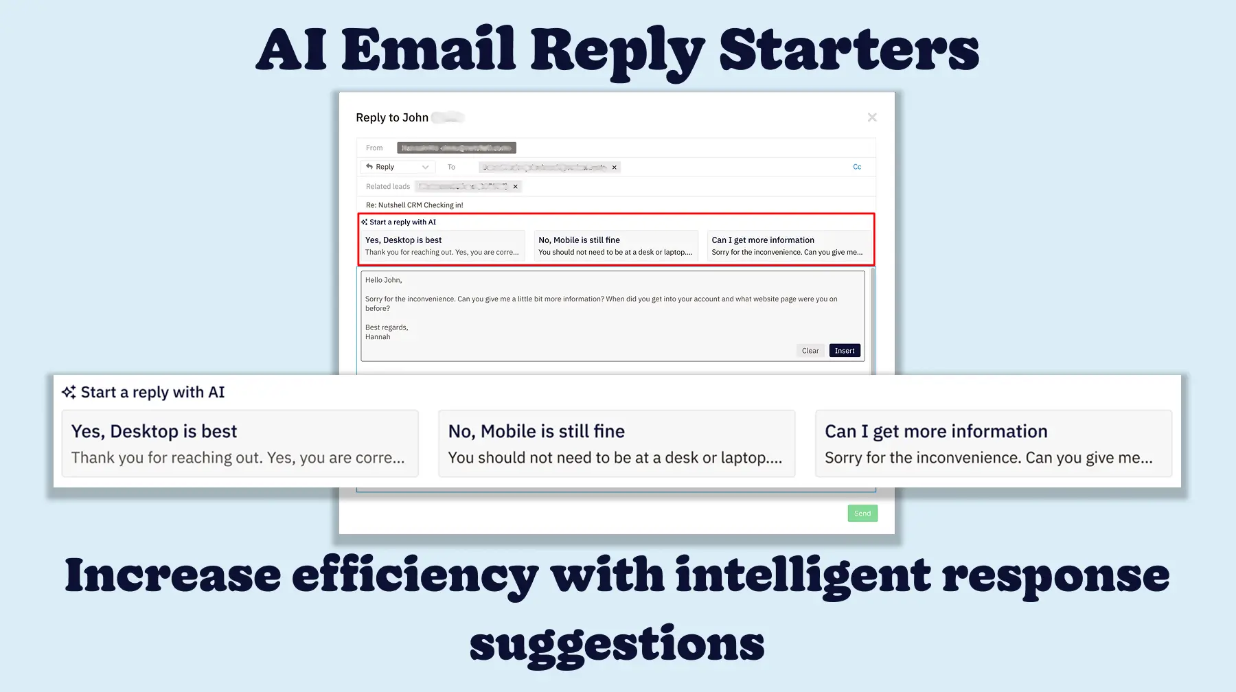 AI email reply starters blog post featured image
