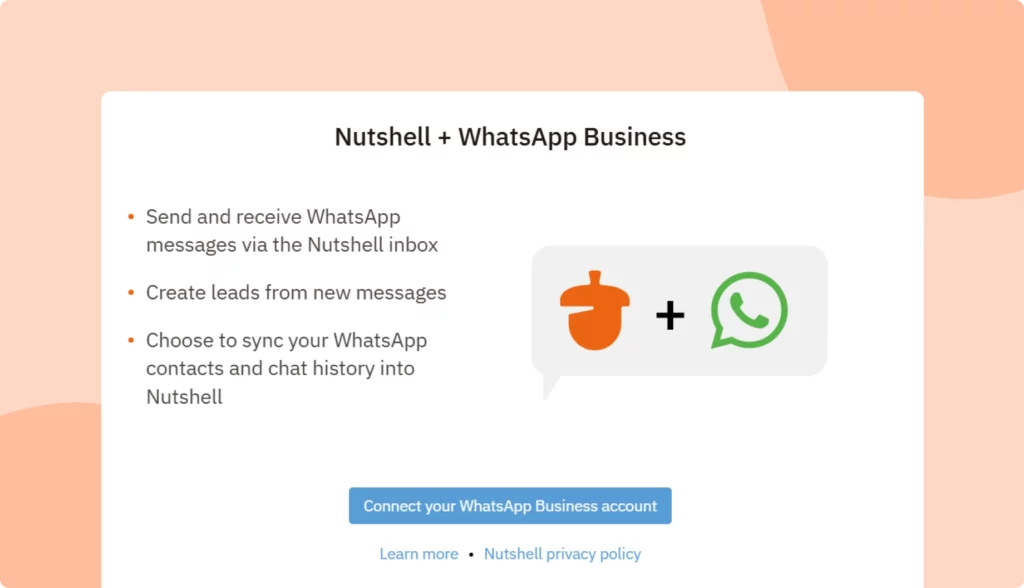 Linking WhatsApp Business to Your Nutshell CRM