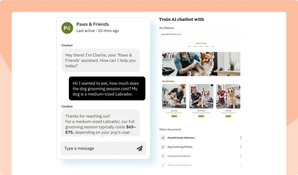 AI chatbot - Nutshell CRM