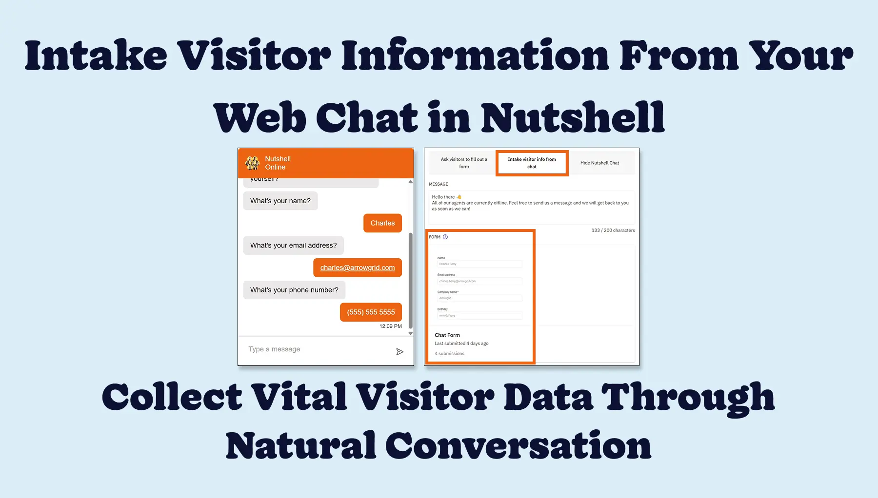 Blog Post Featured Image - Intake Website Visitor Information Through A Conversation Via Your Web Chat Widget