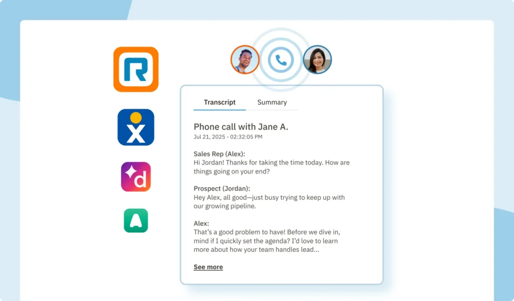 More phone integrations for automated logging and AI summarizations - Nutshell CRM