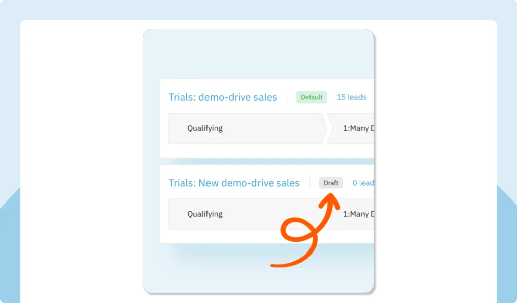 Organize your draft pipelines - Nutshell CRM