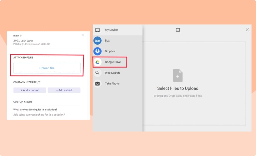 Nutshell CRM Google Contacts integration