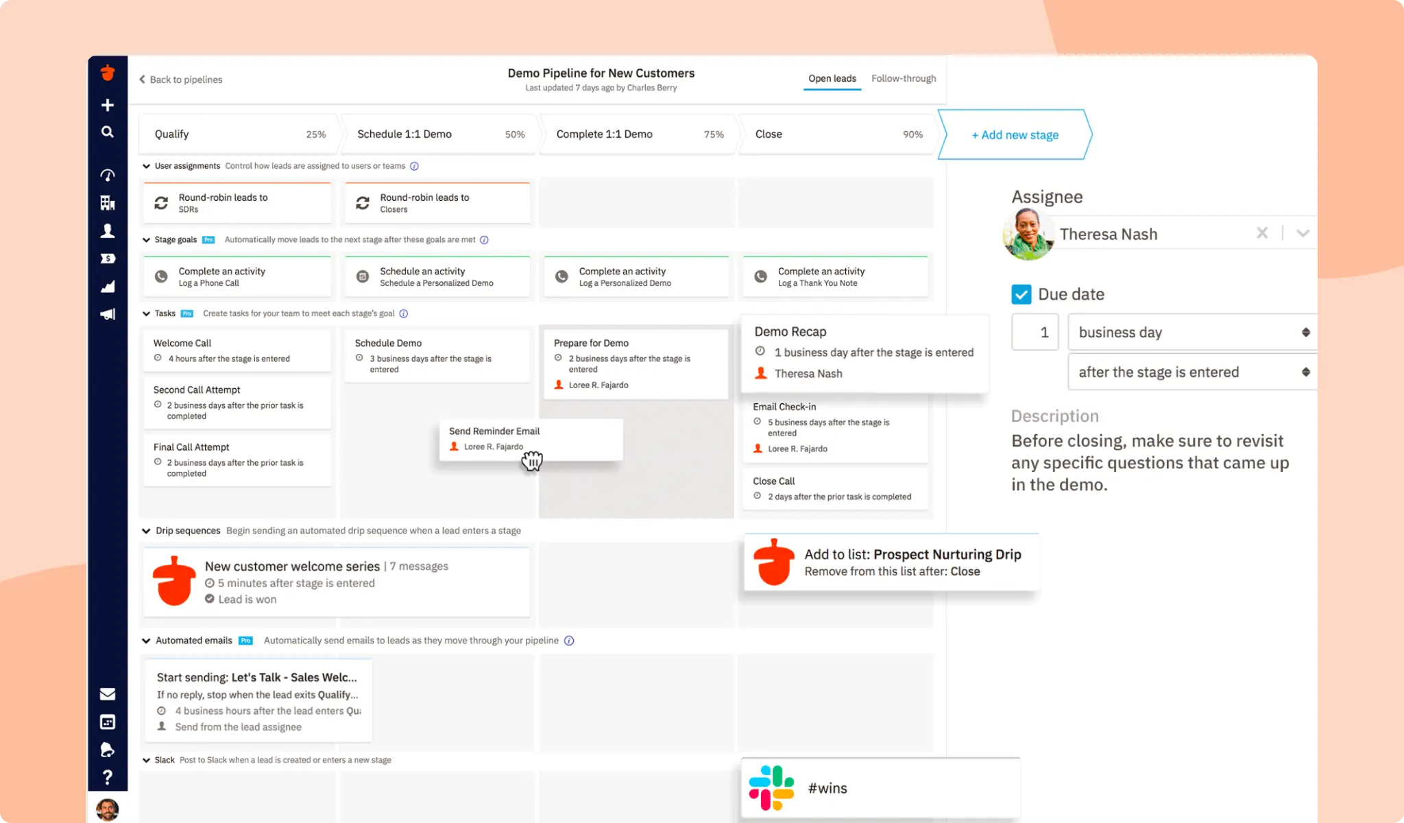 Route inbound sales leads instantly