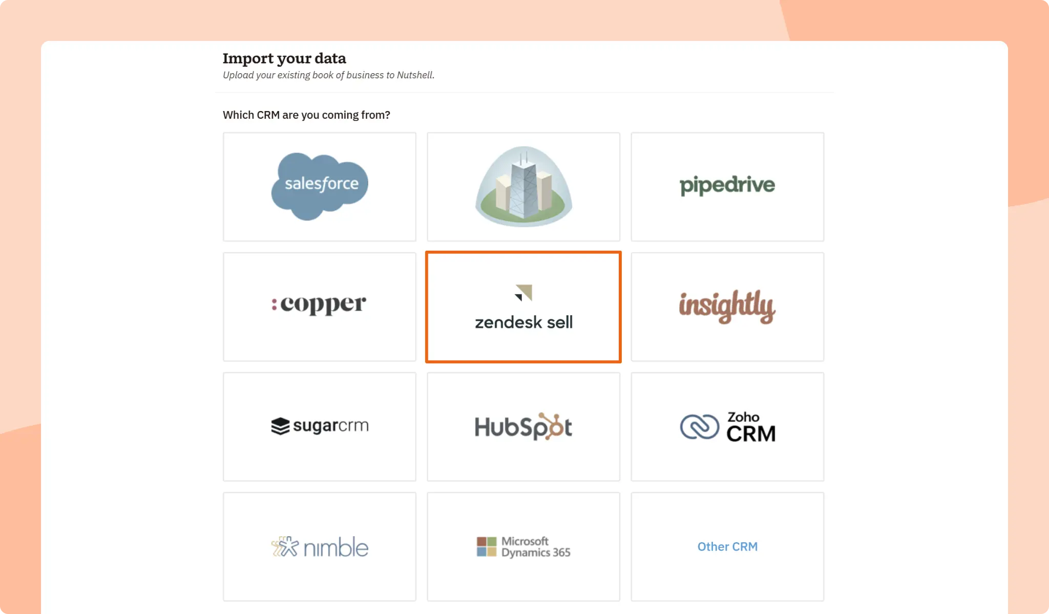 Migrate from Zendesk Sell to Nutshell - Import Your Data in One Click