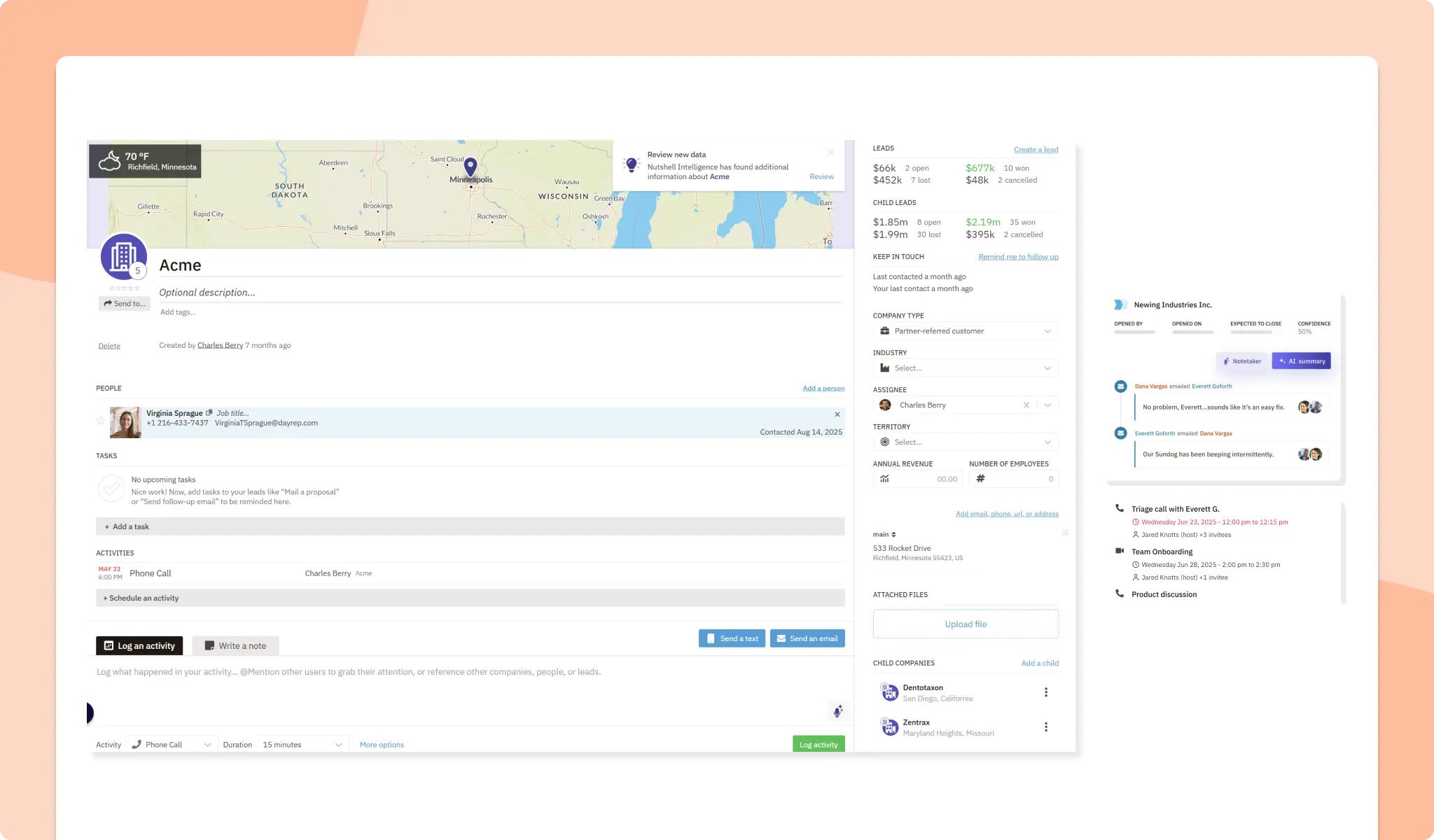 Nutshell Company Record and Timeline