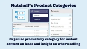 Nutshell Product Categories - Group Products in Your CRM