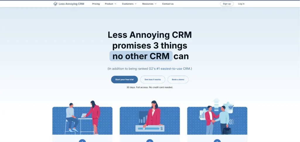 Less Annoying CRM Homepage