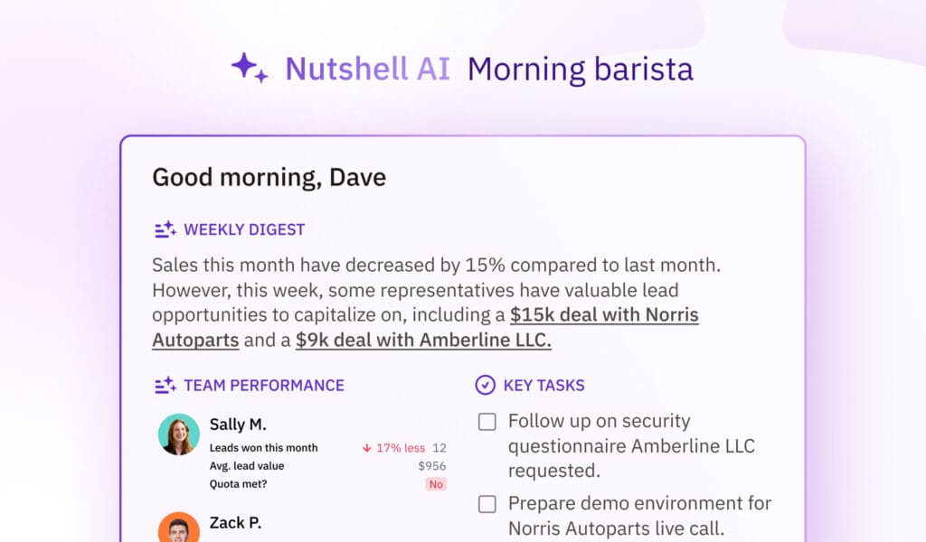 Nutshell's AI daily reporter