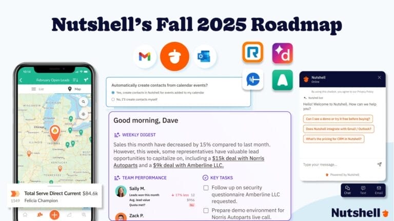 Nutshell's Fall 2025 roadmap