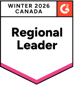 Nutshell is a regional leader in CRM in Canada in G2's Winter 2026 reports
