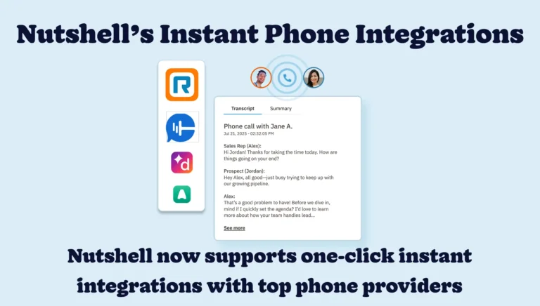 Nutshell instant phone integrations blog post featured image