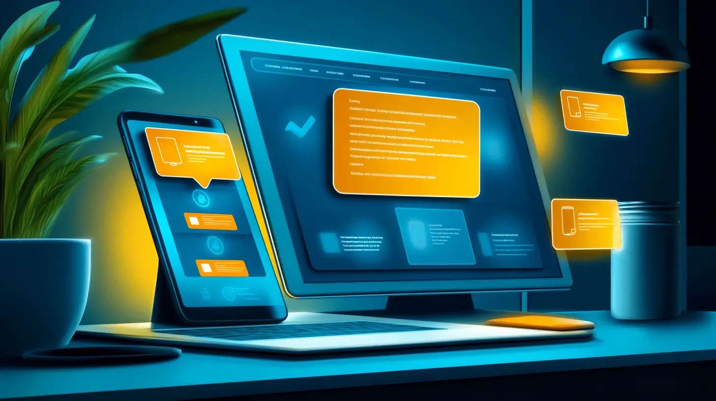 Computer and phone screen showing WhatsApp messages