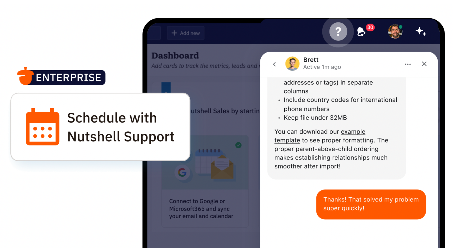CRM Customer Support: Free Live Support | Nutshell CRM