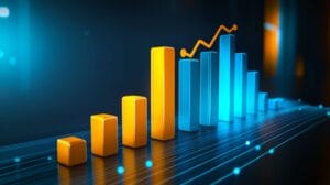 A bar chart representing the changing costs in professional GEO/SEO services