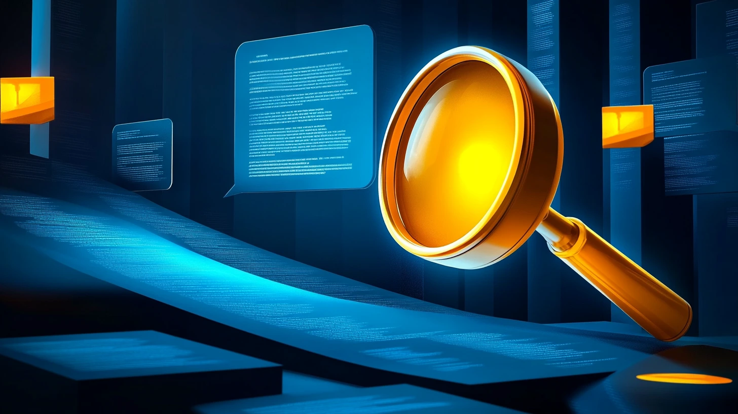 Abstract illustration representing AI search visibility and generative engine optimization