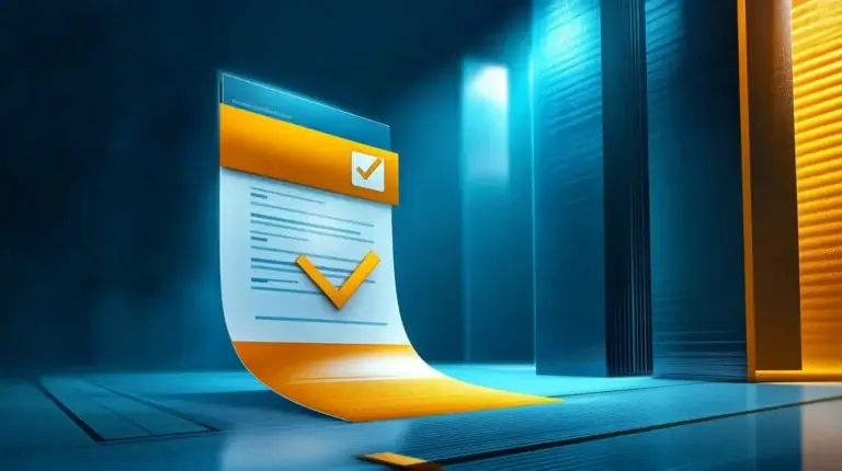 Abstract illustration representing quote management software approval workflow