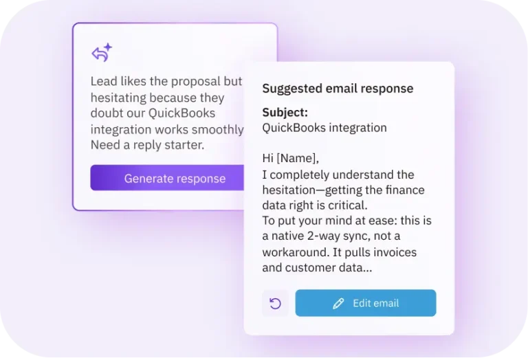 AI-generated email replies