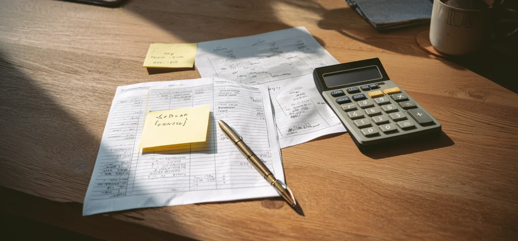 Budget planning worksheet and calculator for calculating total CRM software cost