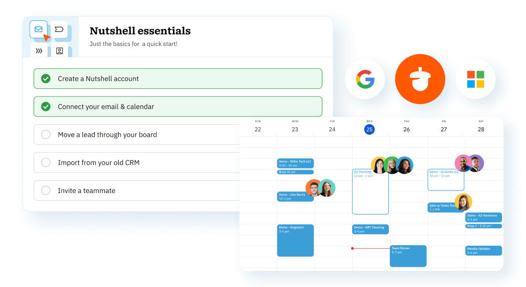 Email and Calendar Sync is a key step in the Getting Started With Nutshell checklist