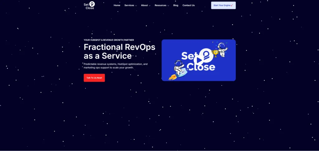Set2Close Homepage for the best B2B revenue marketing agencies