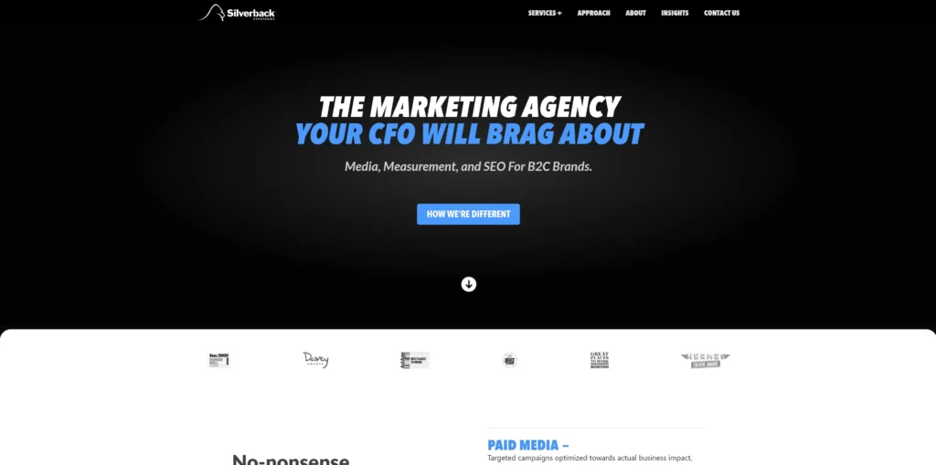 Silverback Strategies Homepage for the Best ChatGPT Advertising Agencies