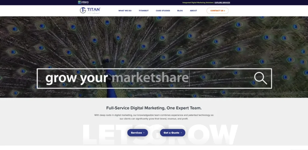 Titan Growth Homepage for the Best ChatGPT Advertising Agencies