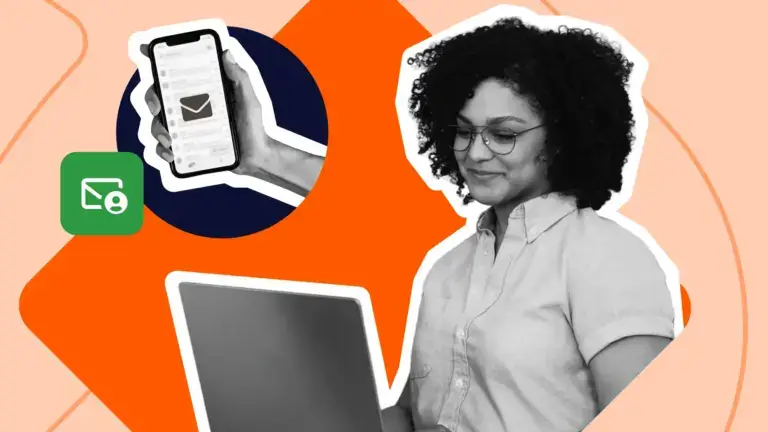 Sales professional reviewing personalized email drafts on a laptop
